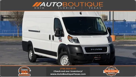 White 2022 RAM PROMASTER 3500 159 WB for sale in Alvin, TX