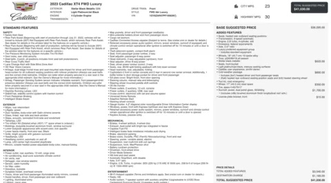 Photos of 2023 Cadillac XT4 FWD Luxury for sale in Alvin, TX at Auto Boutique Texas