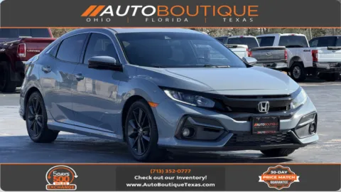 Gray 2021 Honda CIVIC EX for sale in Alvin, TX