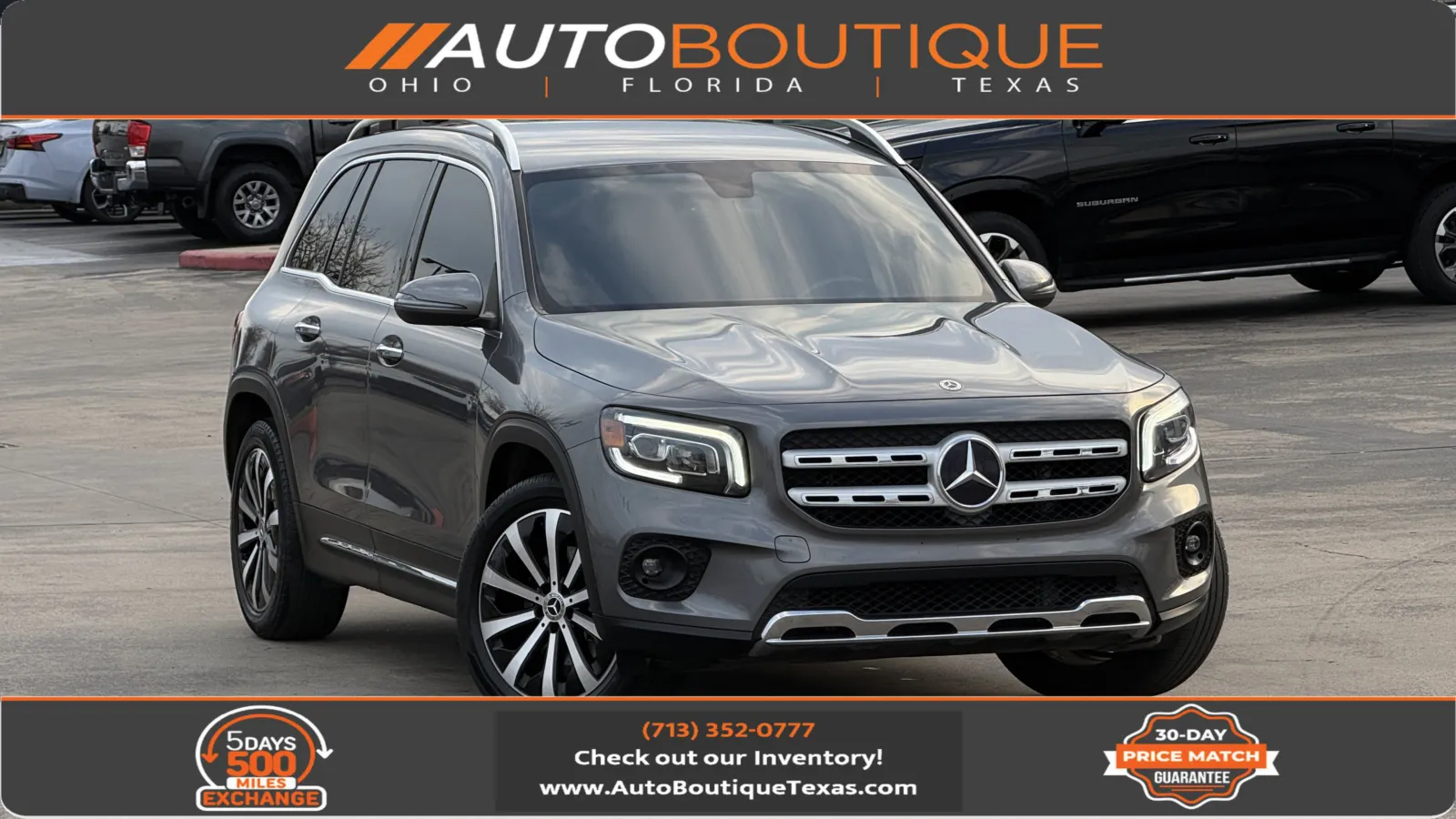Gray 2021 Mercedes-Benz GLB 250 for sale in Alvin, TX