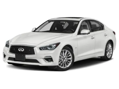White 2019 INFINITI Q50 3.0t LUXE for sale in Alvin, TX