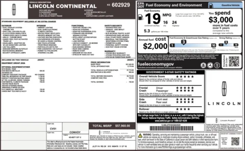 Photos of 2019 Lincoln Continental Select for sale in Alvin, TX at Auto Boutique Texas