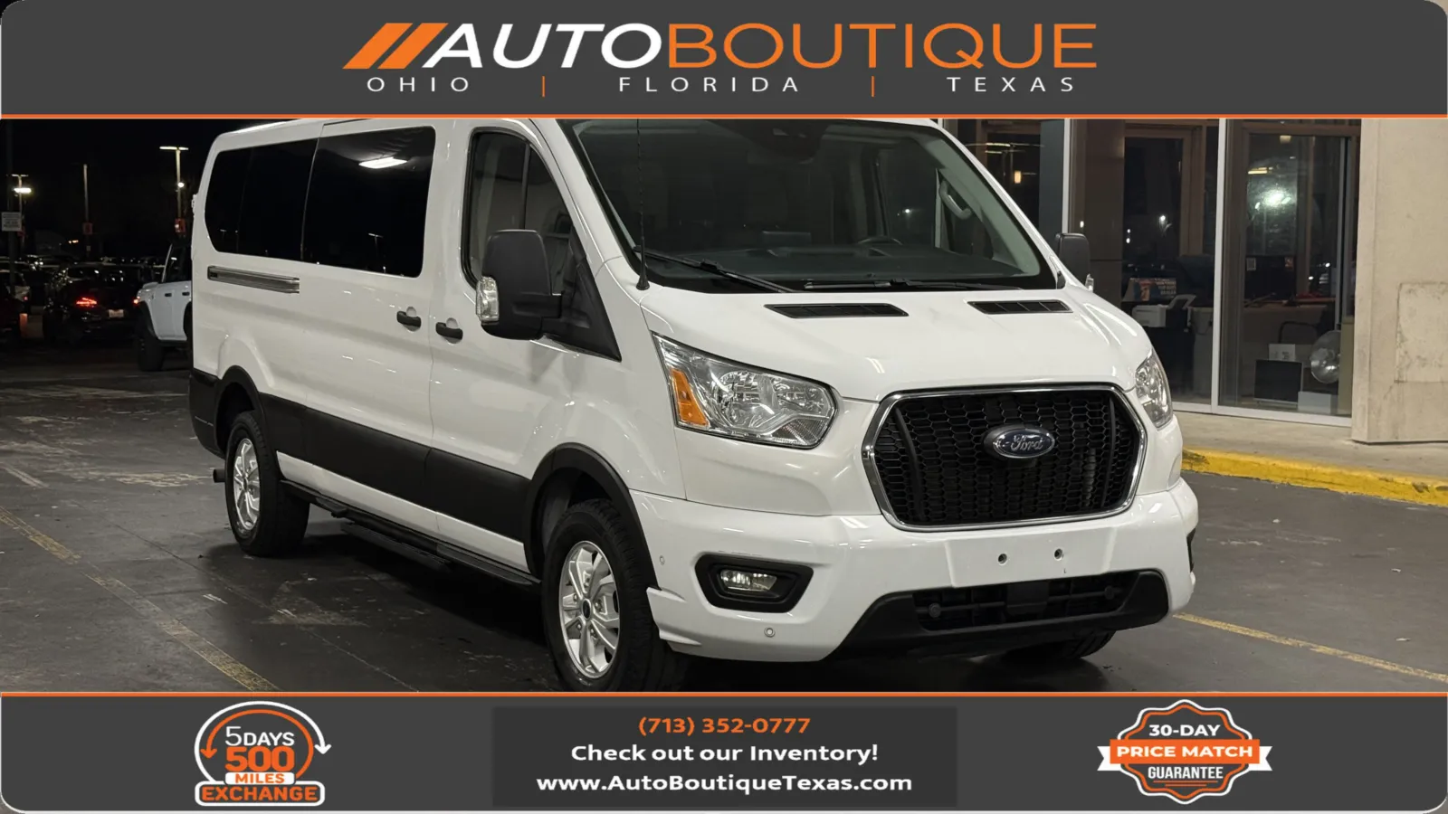 White 2021 Ford Transit Passenger Wagon XLT for sale in Alvin, TX