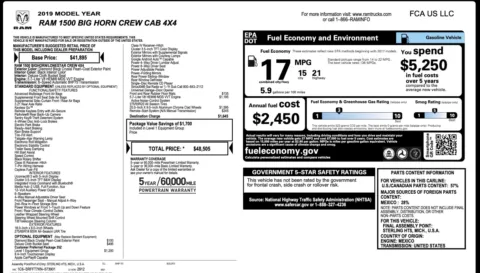 Photos of 2019 Ram 1500 Big Horn Lone Star for sale in Alvin, TX at Auto Boutique Texas