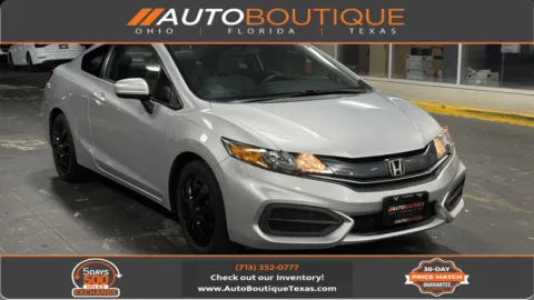Silver 2015 Honda Civic Coupe LX for sale in Alvin, TX