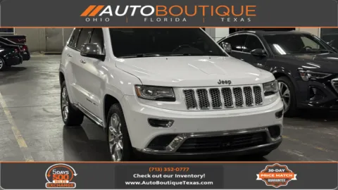 White 2014 JEEP GRAND CHER Summit for sale in Alvin, TX