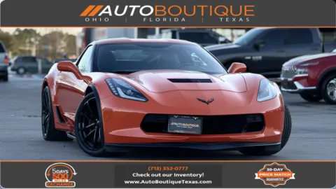 Orange 2019 CHEVROLET CORVETTE G Grand Sport 1LT for sale in Alvin, TX
