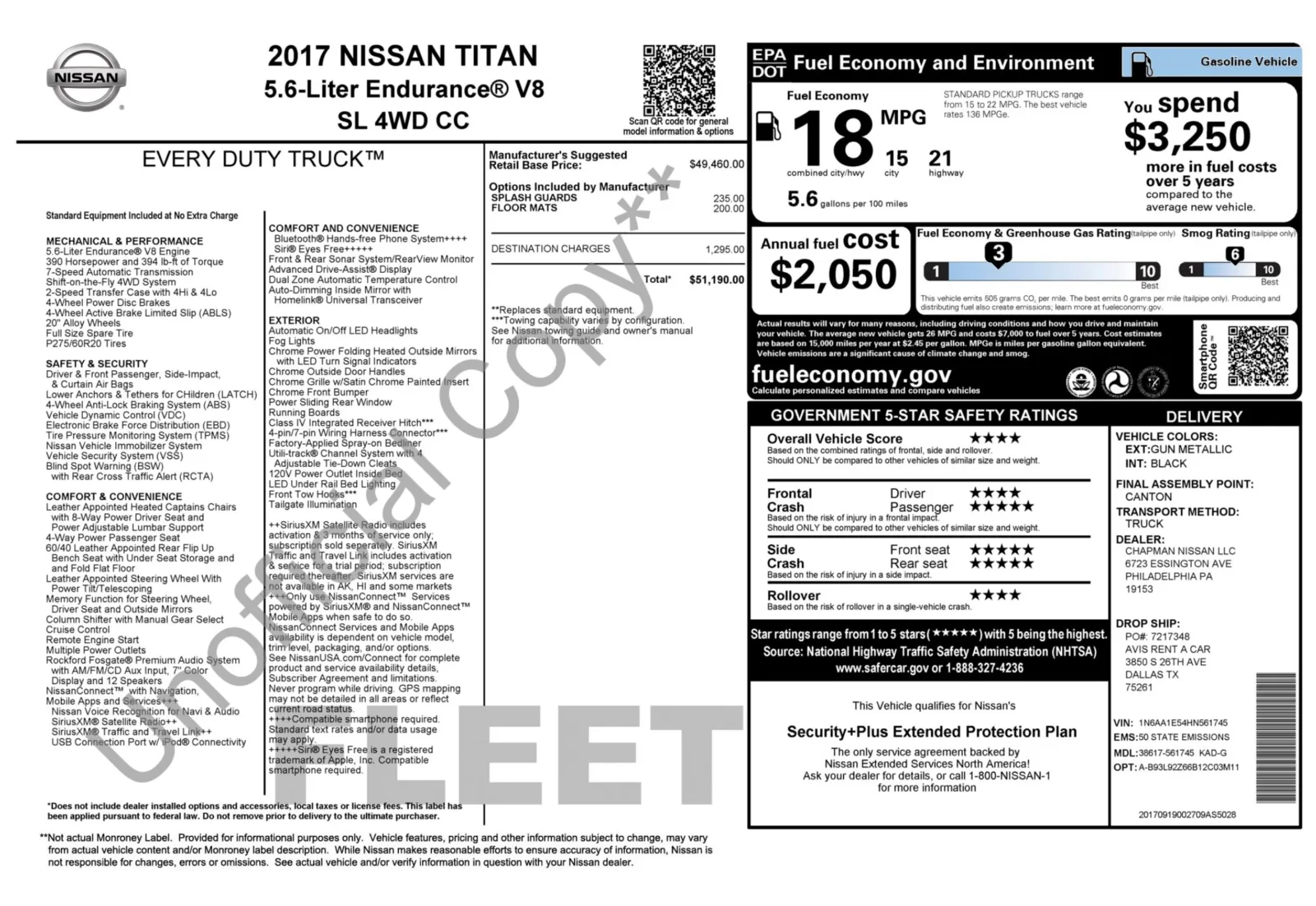 2017 Nissan Titan SL for sale in Alvin, TX