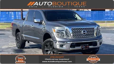 Gray 2017 Nissan Titan SL for sale in Alvin, TX
