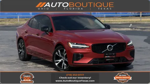 Red 2022 Volvo S60 Recharge Plug-In Hybrid R-Design Expression for sale in Alvin, TX