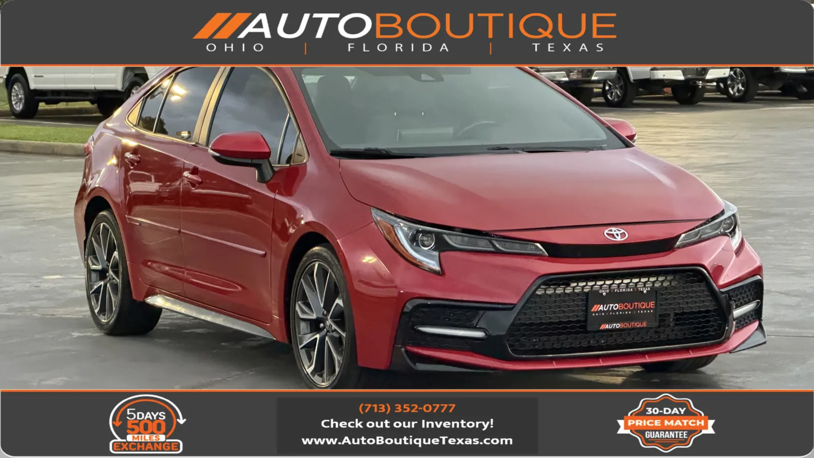 Red 2020 Toyota Corolla SE for sale in Alvin, TX