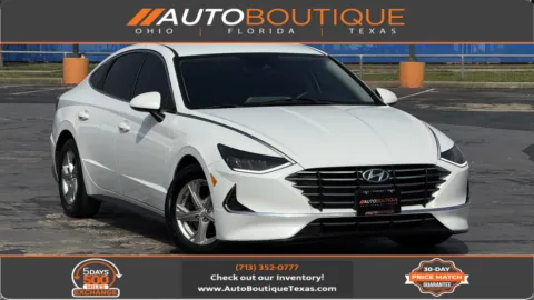 White 2021 Hyundai Sonata SE for sale in Alvin, TX