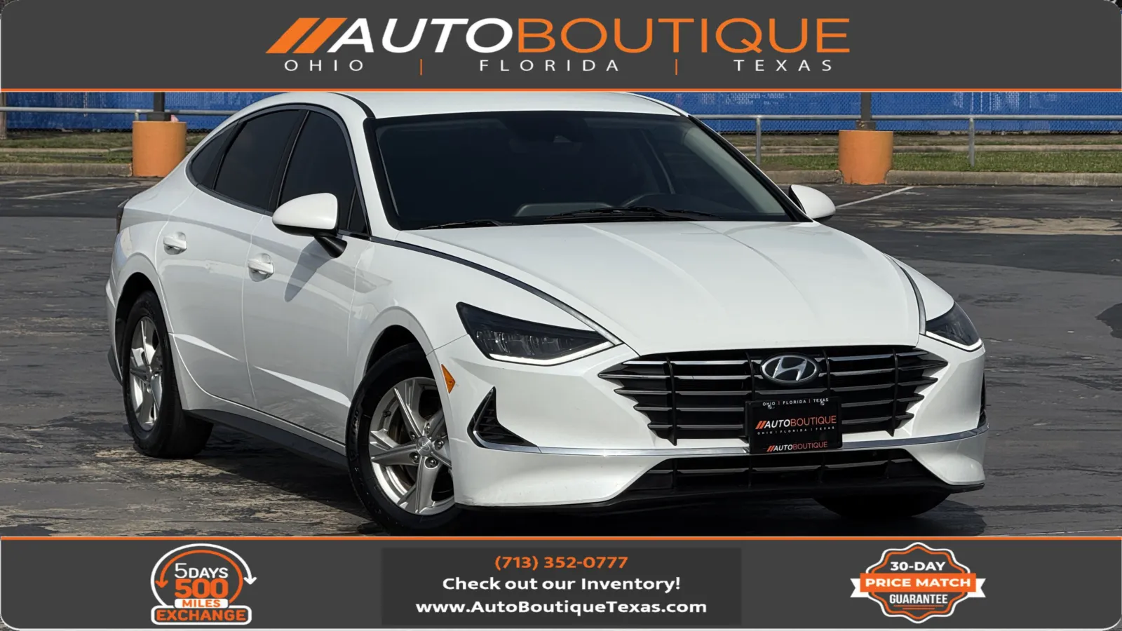 White 2021 Hyundai Sonata SE for sale in Alvin, TX