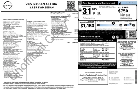 Photos of 2022 Nissan Altima 2.5 SR for sale in Alvin, TX at Auto Boutique Texas