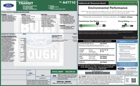 Photos of 2023 Ford Transit Cargo Van 250 for sale in Alvin, TX at Auto Boutique Texas