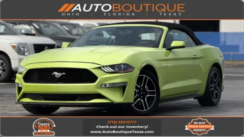 Green 2020 Ford Mustang EcoBoost Premium for sale in Alvin, TX