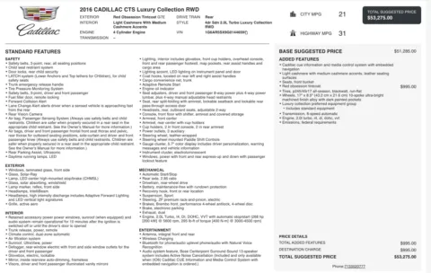 Photos of 2016 Cadillac CTS Sedan Luxury Collection RWD for sale in Alvin, TX at Auto Boutique Texas