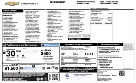 Photos of 2023 Chevrolet Malibu LT for sale in Alvin, TX at Auto Boutique Texas