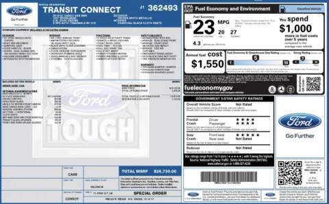 Photos of 2018 Ford Transit Connect Van XL for sale in Alvin, TX at Auto Boutique Texas