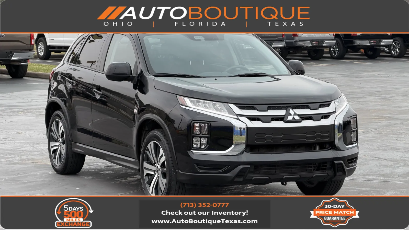 Black 2024 Mitsubishi Outlander Sport ES for sale in Alvin, TX