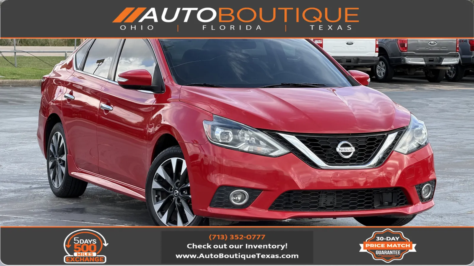 Red 2019 Nissan Sentra SR for sale in Alvin, TX