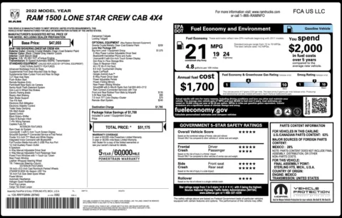 Photos of 2022 Ram 1500 Lone Star for sale in Alvin, TX at Auto Boutique Texas