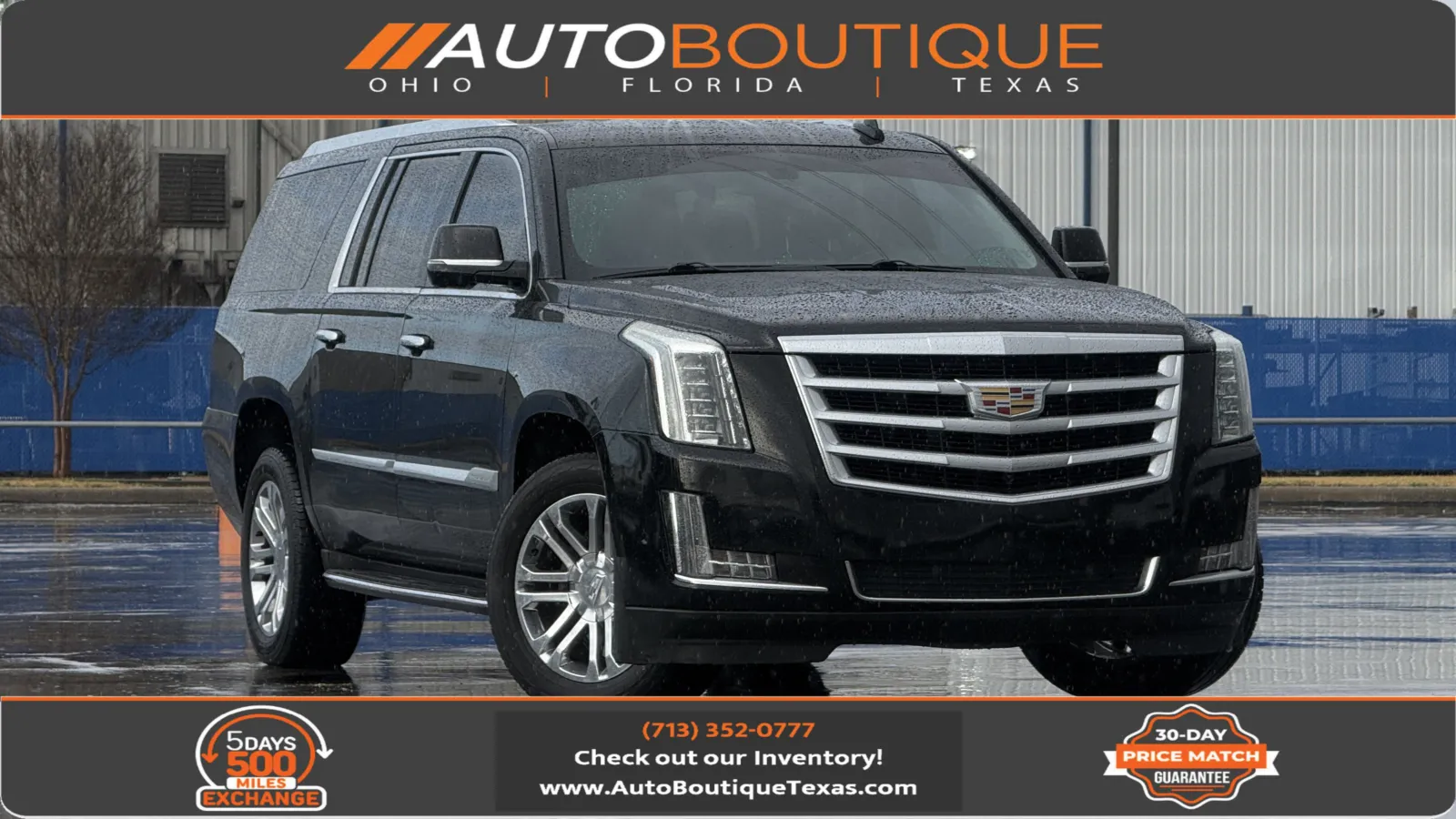 Black 2018 Cadillac Escalade ESV Standard for sale in Alvin, TX