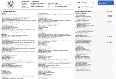 Photos of 2021 BMW X7 xDrive40i for sale in Alvin, TX at Auto Boutique Texas