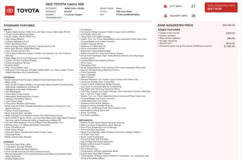 Photos of 2022 Toyota Camry XSE for sale in Alvin, TX at Auto Boutique Texas