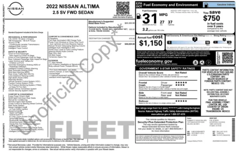 Photos of 2022 Nissan Altima 2.5 SV for sale in Alvin, TX at Auto Boutique Texas