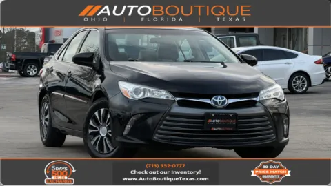 Black 2015 Toyota Camry Hybrid LE for sale in Alvin, TX