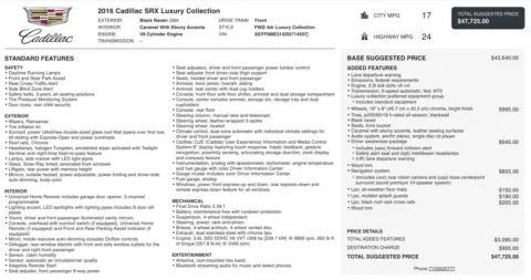 Photos of 2016 Cadillac SRX Luxury Collection for sale in Alvin, TX at Auto Boutique Texas