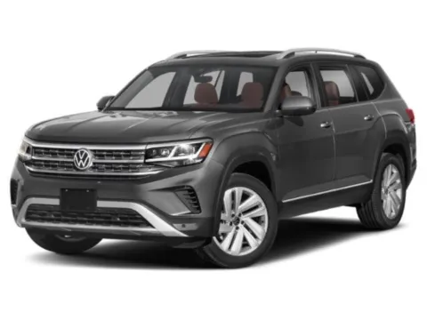 White 2021 Volkswagen Atlas 3.6L V6 SEL for sale in Alvin, TX