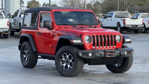 Red 2021 JEEP WRANGLER R Rubicon for sale in Alvin, TX