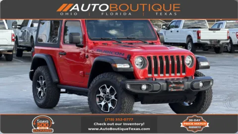 Red 2021 JEEP WRANGLER R Rubicon for sale in Alvin, TX