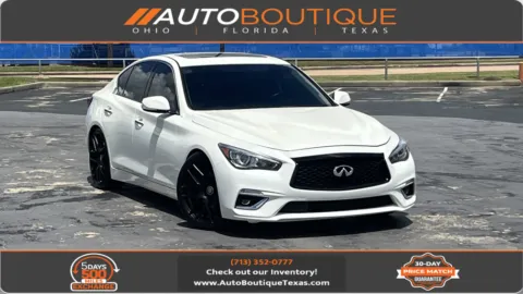 White 2019 INFINITI Q50 3.0t LUXE for sale in Alvin, TX