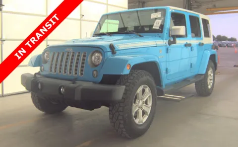 Blue 2017 Jeep Wrangler Unlimited Chief Edition for sale in Alvin, TX