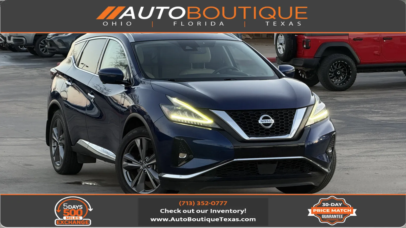 Blue 2021 Nissan Murano Platinum for sale in Alvin, TX