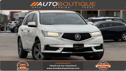 White 2019 Acura MDX for sale in Alvin, TX