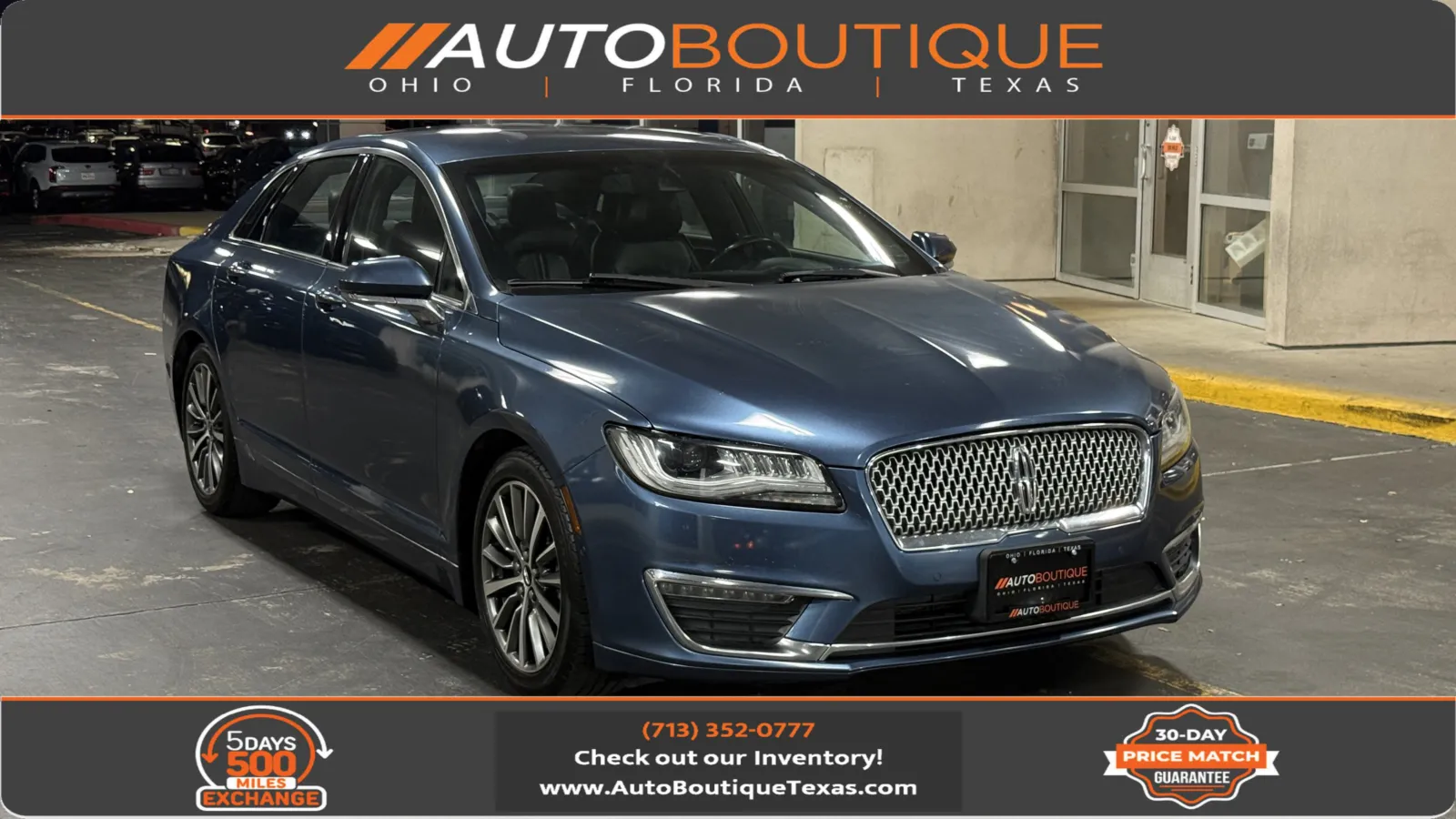 Blue 2018 Lincoln MKZ Hybrid Select for sale in Alvin, TX
