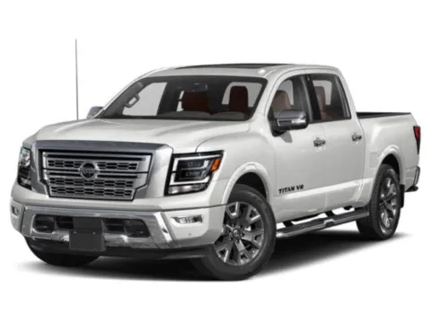 White 2021 Nissan Titan Platinum Reserve for sale in Alvin, TX