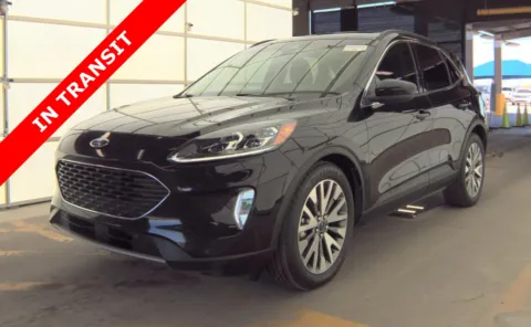 Black 2022 Ford Escape Titanium Hybrid for sale in Alvin, TX