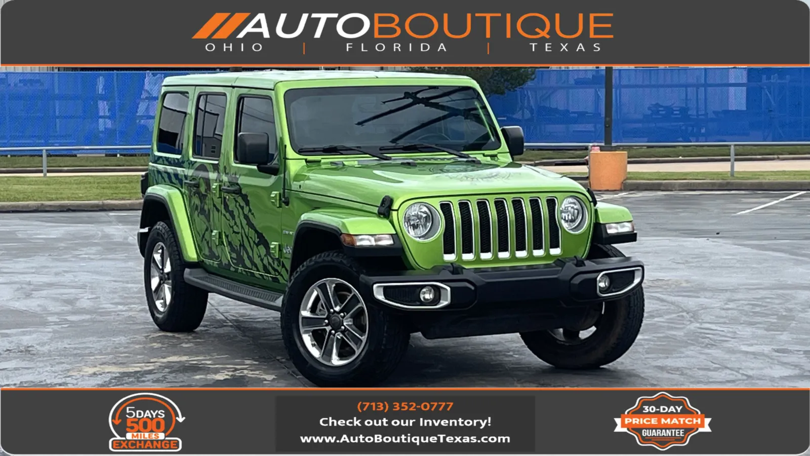 Green 2018 Jeep Wrangler Unlimited Sahara for sale in Alvin, TX