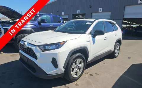 White 2021 Toyota RAV4 Hybrid LE for sale in Alvin, TX