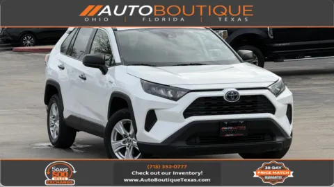 White 2021 Toyota RAV4 Hybrid LE for sale in Alvin, TX
