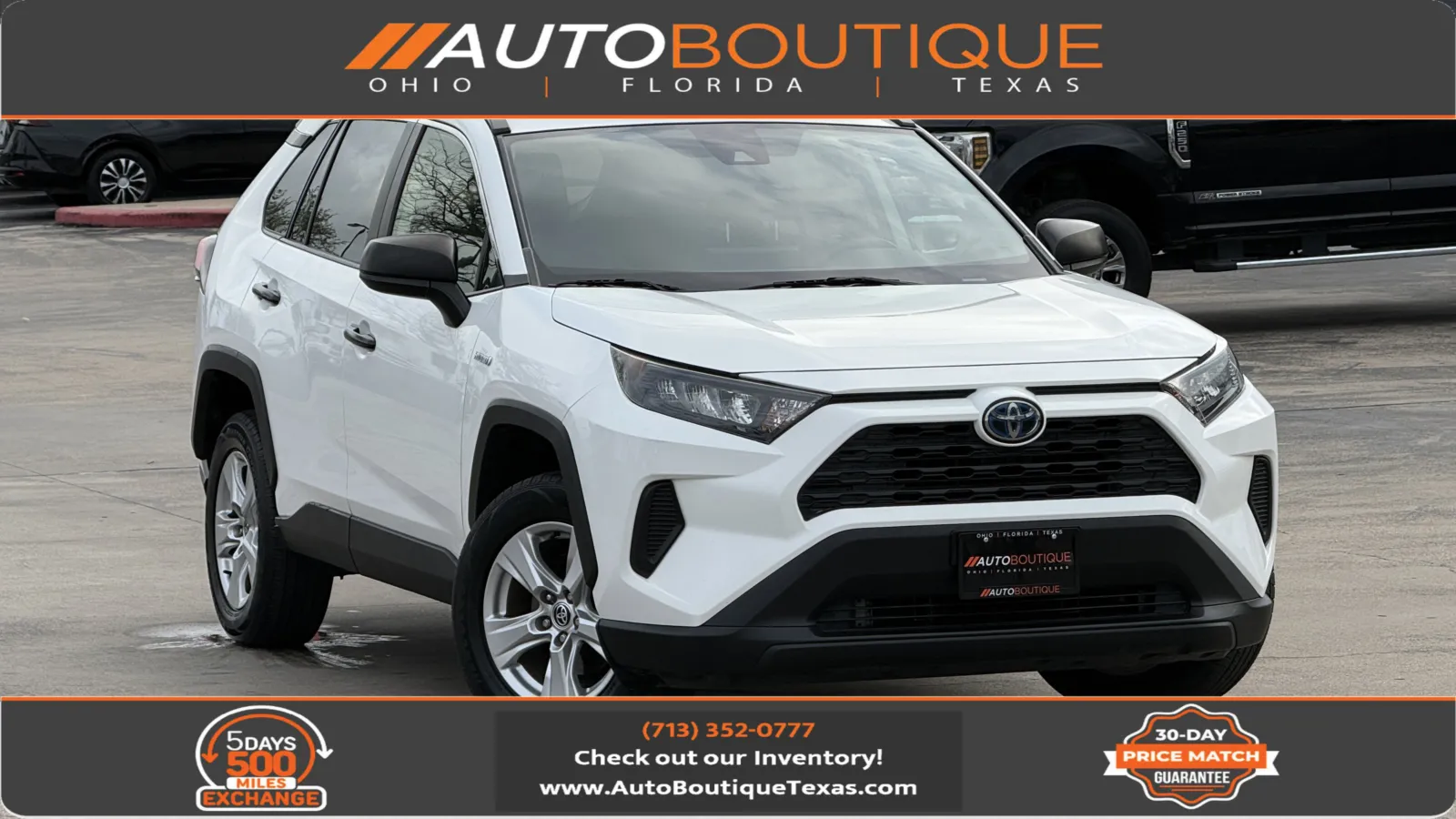 White 2021 Toyota RAV4 Hybrid LE for sale in Alvin, TX
