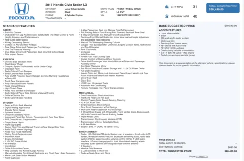 More photos of 2017 Honda Civic Sedan LX at Auto Boutique Texas, TX