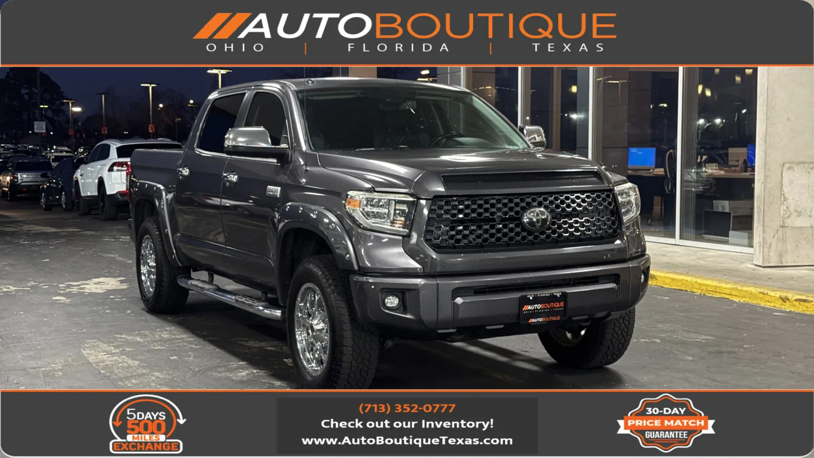 Gray 2018 Toyota Tundra Platinum for sale in Alvin, TX