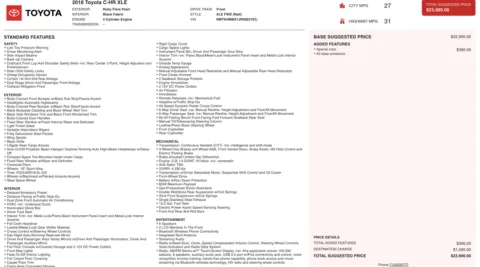 Photos of 2018 Toyota C-HR XLE for sale in Alvin, TX at Auto Boutique Texas