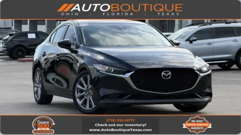 Black 2019 Mazda Mazda3 Sedan w Select Pkg for sale in Alvin, TX